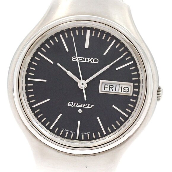 SEIKO 3823-7000 Day date black Dial Quartz Men's Watch_883604 - Picture 2 of 7